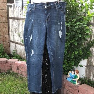 Earl Jeans Dark Blue Straight Leg Jeans